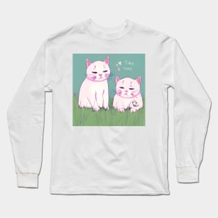 Two cats in love Long Sleeve T-Shirt